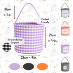 Gingham Halloween Baskets