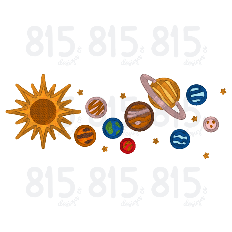 Solar System Applique