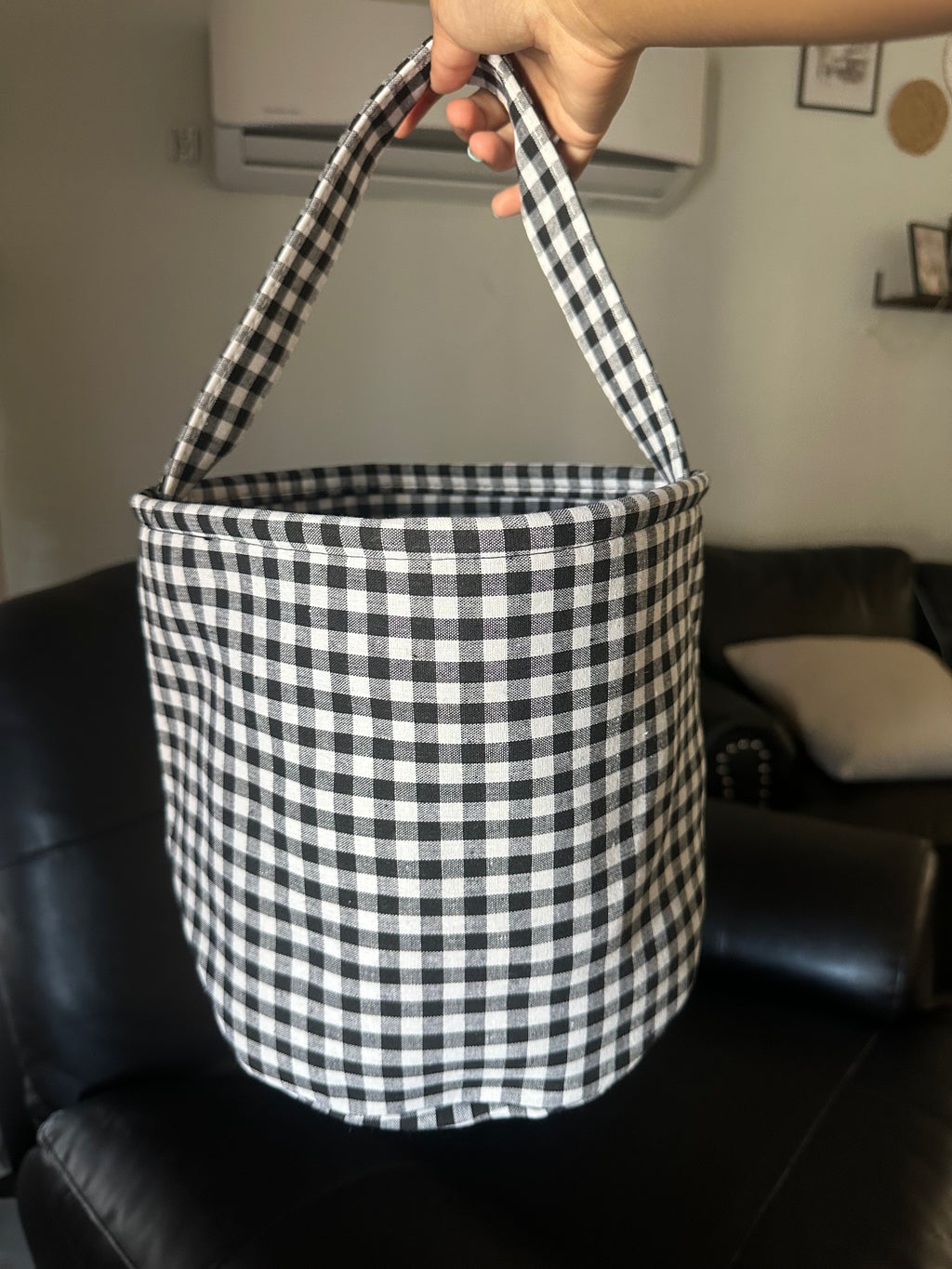 Gingham Halloween Baskets