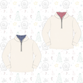 ADULTS Gingham Collared 1/4 Zips Pre-Order