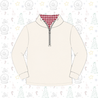ADULTS Gingham Collared 1/4 Zips Pre-Order