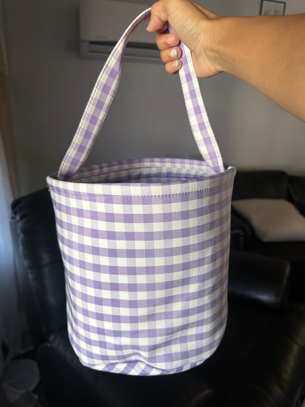 Gingham Halloween Baskets