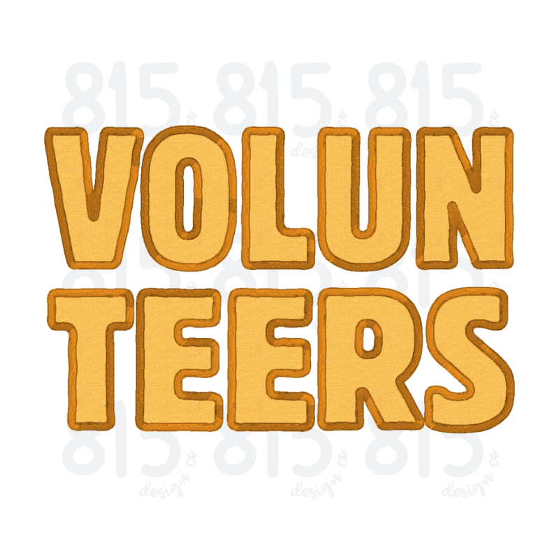Volunteers Applique