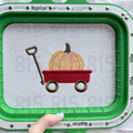 Bow Pumpkin Wagon