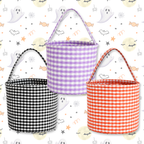Gingham Halloween Baskets
