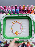 Bow Pumpkin Monogram Frame