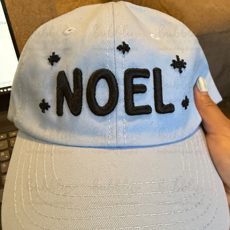 3d Puff Noel Pocket & Hat